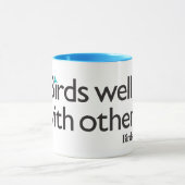 Vogels goed met anderen mok (Midden)