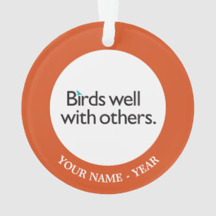 Vogels goed met anderen ornament
