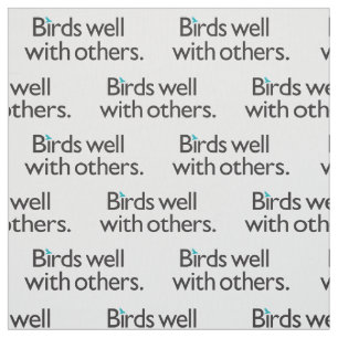 Vogels goed met anderen stof
