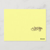 Vogels Hij zal u bedekken met Zijn veren, Briefkaart (Achterkant)