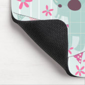 Vogels, honden, banners, bloemen muismat (Hoek)