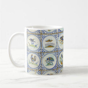 Vogels in blauw Delft Koffiemok