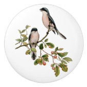   vogels in de Berry-boom Keramische Knop (Voorkant)