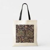 Vogels in de bloementuin, William Morris tote tas (Achterkant)