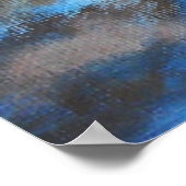 Vogels in de boom in Sky Moederdag Abstracte kunst Poster (Hoek)