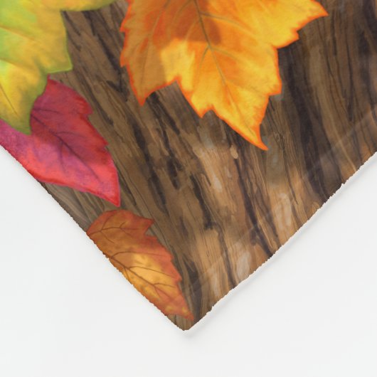 Vogels in de herfstapelboom fleece deken (Hoek)