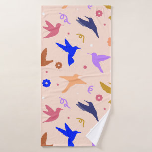Vogels in de lucht bad handdoek