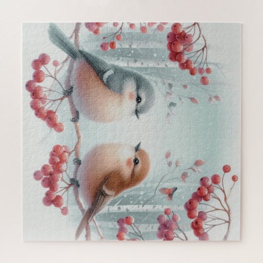 Vogels in de Rowan Tree Legpuzzel (Horizontaal)