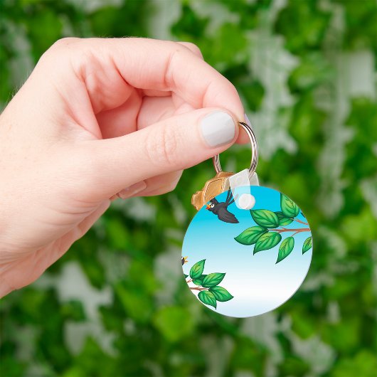 Vogels in een Sleutelhanger