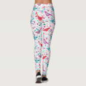Vogels in een Waterverf van de Garden Modern Boho Leggings (Achterkant)