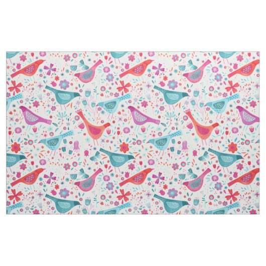 Vogels in een Waterverf van de Garden Modern Boho Stof (Fat Quarter)
