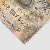  vogels in het Franse Ephemera-ontkoppelingweefsel Tissuepapier (Detail)