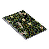 vogels in het loofgoed met vogels en zee van vruc notitieboek (Rechterzijde)