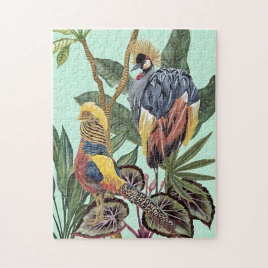 Vogels in het paradijs - grote vogels legpuzzel (Verticaal)