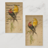 vogels in het Paradijs Visitekaartje (Voorkant / Achterkant)