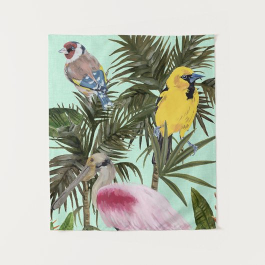 Vogels in het Paradijs Wandkleed (Voorkant)