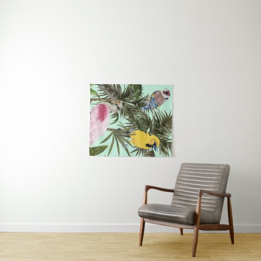 Vogels in het Paradijs Wandkleed (In Situ (horizontaal))