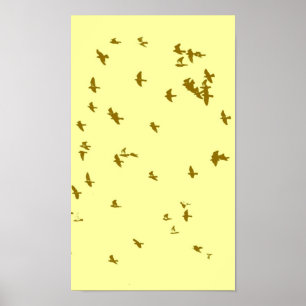 Vogels in het Sky Poster
