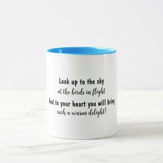 Vogels in het vliegquotum mok (Midden)