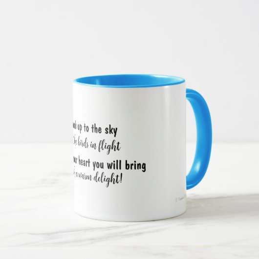 Vogels in het vliegquotum mok (Voorkant rechts)