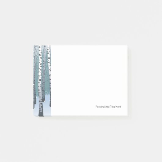 Vogels in het winterbos post-it® notes (Voorkant)