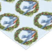  vogels in kerstmis tafelkleed (Gekanteld)
