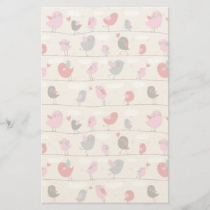 Vogels in Liefde Briefpapier