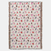 Vogels in liefde deken (Voorkant Verticaal)