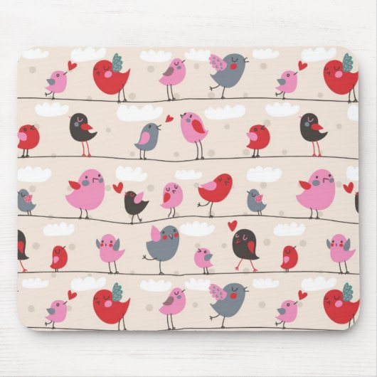 Vogels in liefde muismat (Voorkant)