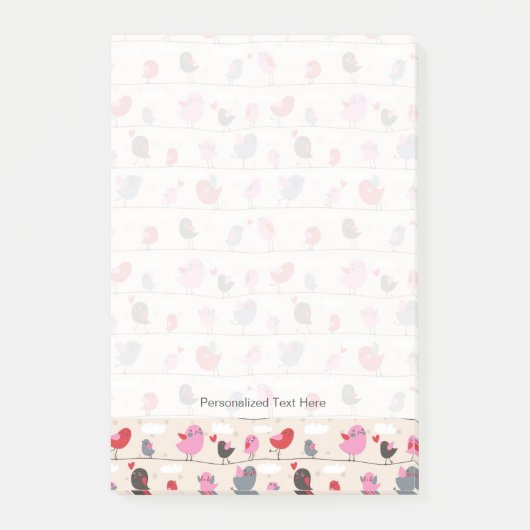 Vogels in liefde post-it® notes (Voorkant)