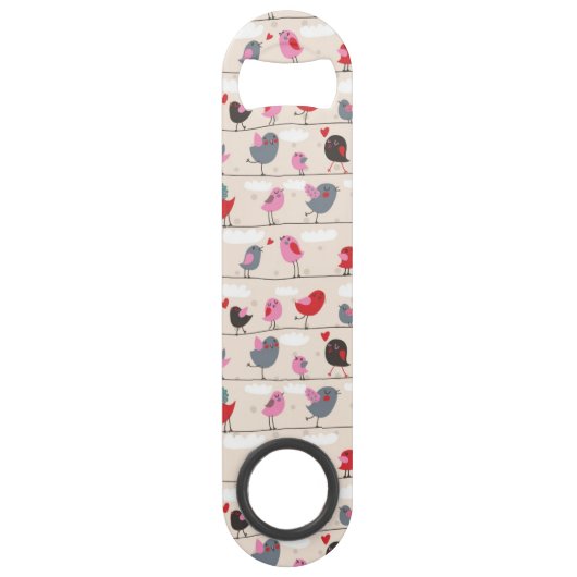 Vogels in liefde speed flessenopener (Voorkant)