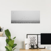 Vogels in mist poster (Thuiskantoor)