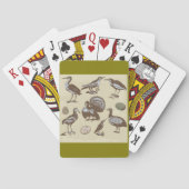 Vogels in stijl pokerkaarten (Achterkant)