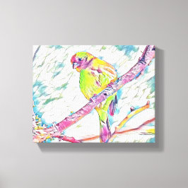 Vogels in vlucht: een symfonie van vrijheid canvas afdruk