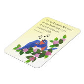 Vogels Inspirerend Vriendschap Quote Koelkastmagne Magneet (Linkerzijde)