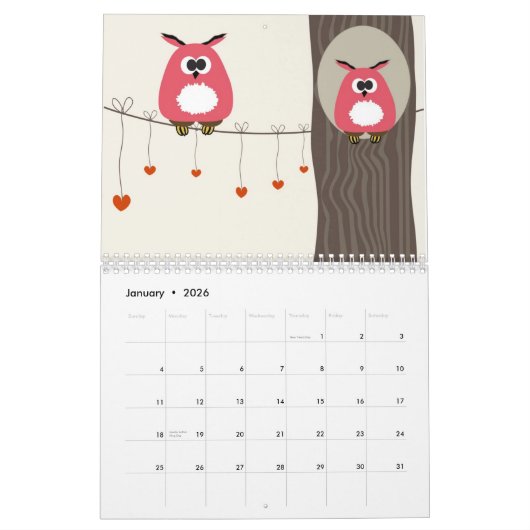 vogels kalender (Jan 2026)