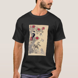 Vogels, kat en hond, Itō Jakuchüu T-shirt