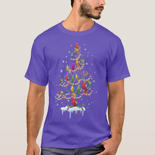 Vogels Kerst Vrienden T-shirt (Voorkant)