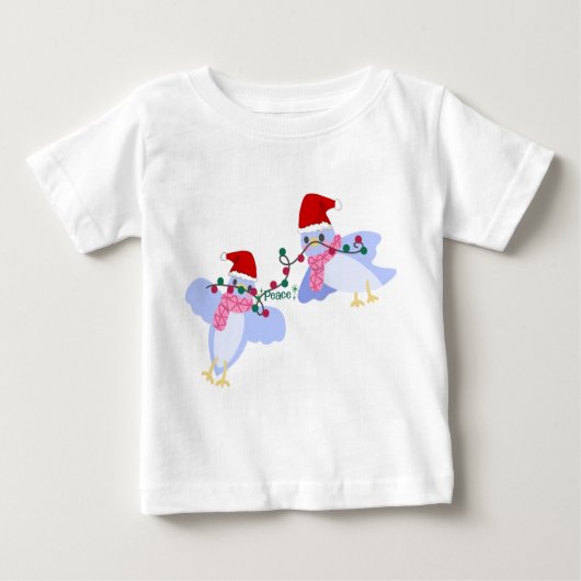 Vogels & Kerstverlichting Baby Jersey (Voorkant)