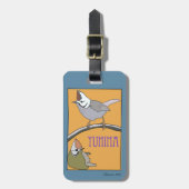 Vogels kijken bagagelabel (Voorkant verticaal)
