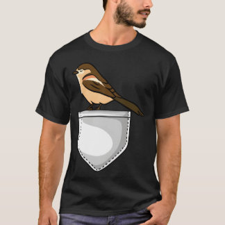 Vogels kijken Songbird Ornithologist Camping retro T-shirt