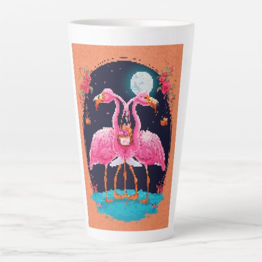 vogels latte mok (Voorkant)