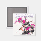 "Vogels" Magnet Magneet (Voorkant / Achterkant)