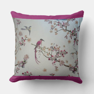 Vogels met Cherry Blossom Kussen