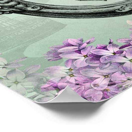  vogels met een hendeltje en cadeautjes poster (Hoek)