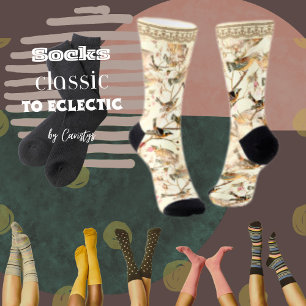 Vogels met Faux Lace Trim Sokken