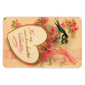  vogels met hartmagneet magneet (Horizontaal)