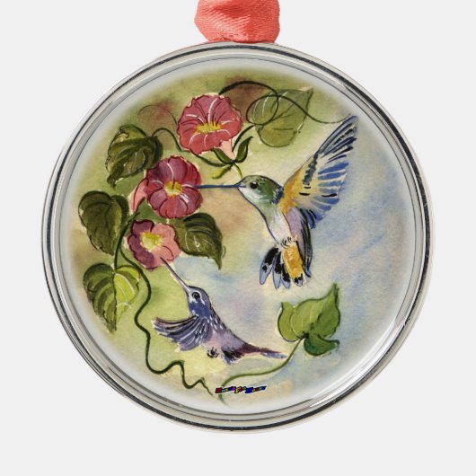 Vogels Metalen Ornament (Voorkant)