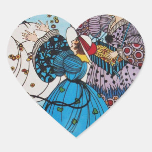 VOGELS/MODE — KOSTUMONTWERPHART HART STICKER