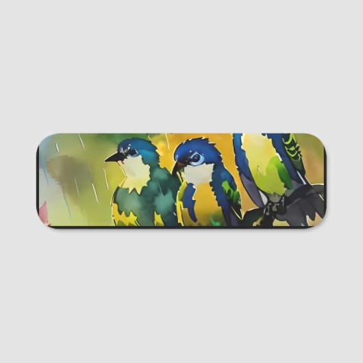 vogels naamplaatje (Voorkant)